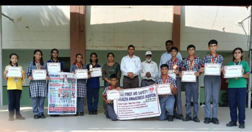 First Aid CPR and Fire Safety Quiz Competitions Held at Kendriya Vidyalaya